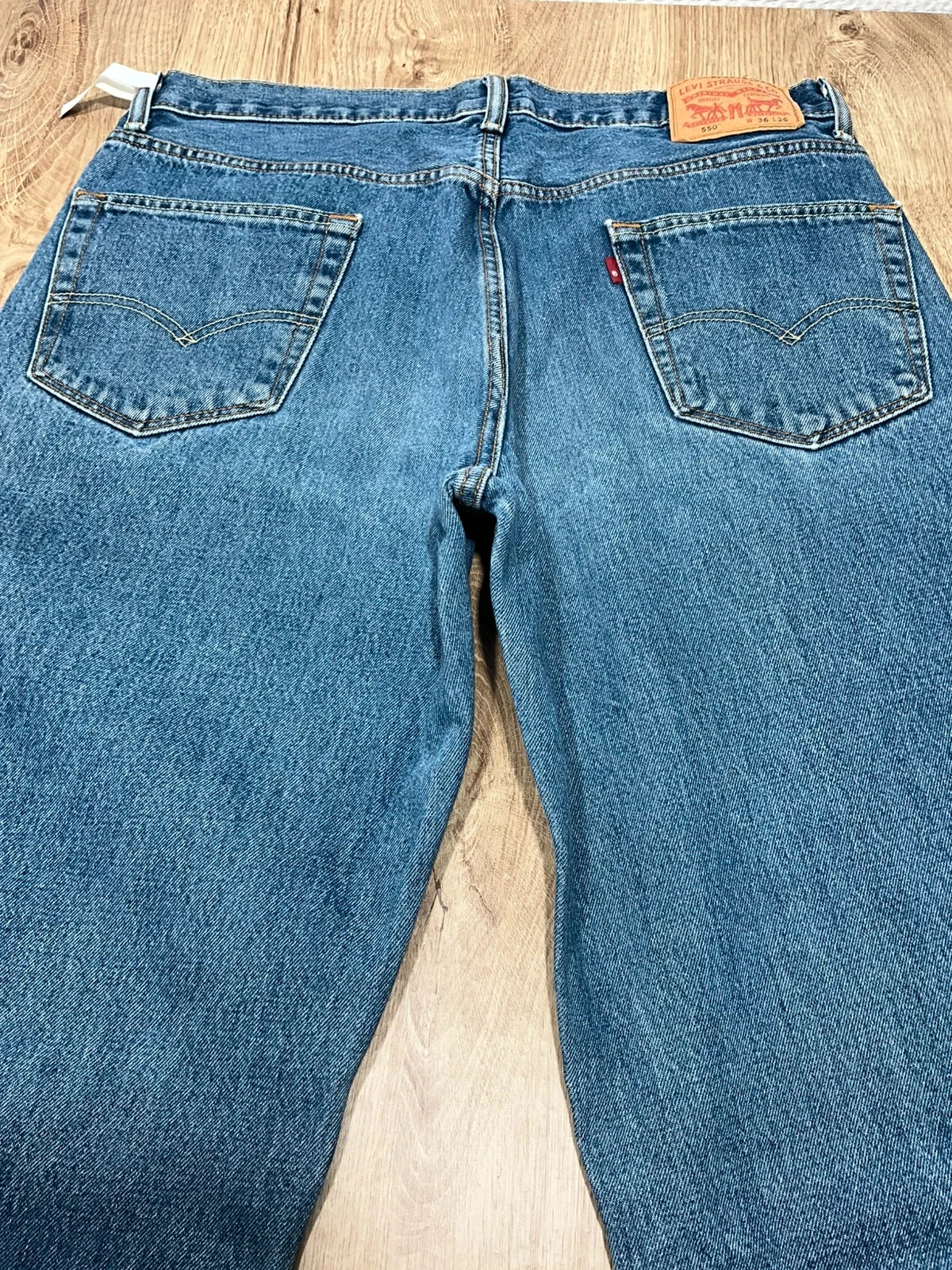 Jean Levi’s Homme 550 Relaxed W36 L36 Vintage 100% Coton Bleu  Lvh 142 – photo 8
